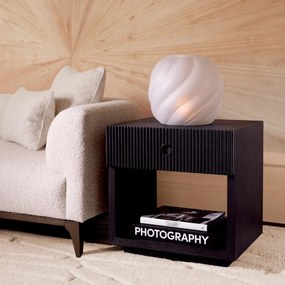 Noptiera design LUX, Furnir de stejar gri carbune, Dimitrios