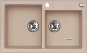 Chiuveta compozit Alveus Rock 90 bej 78x48 cm