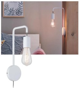Paulmann 79811 - Aplică de perete CALVANI, 1xE27/40W, 230V, albă