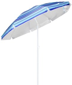 HI Hi umbrelă de plajă, albastru cu dungi, 200 cm