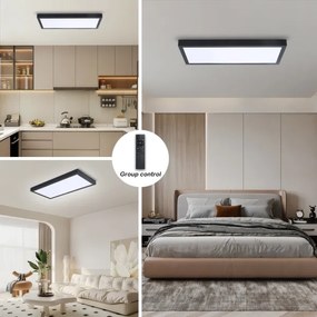 Brilagi - Corp de iluminat LED dimabil FRAME SMART/30W/230V, negru, IP44 + telecomandă