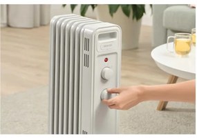Sencor - Radiator cu ulei, 7 secțiuni, 600/900/1500 W, 230 V, alb