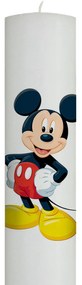 Lumanare Botez Mickey cu rosu 7 cm, 35 cm