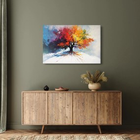 Tablou - Copac multicolor (90x60 cm)