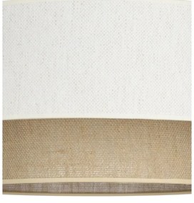 Plafonieră NATIA 1xE27/60W/230V alb/maro