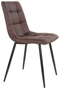 Set 2 scaune dining House Nordic Middelfart, maro închis
