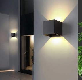 Immax 08510L - Aplica LED de perete exterior DICE LED/6W/230V 3000K IP65