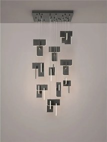 Lustra LED suspendata liniara design decorativ 3000K TOTEM 144W