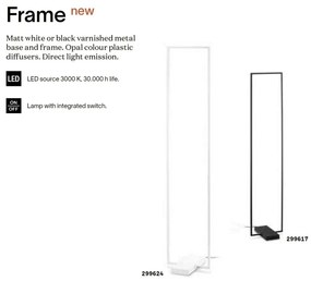 Lampadar/Lampa de podea LED design modern minimalist Frame pt alb