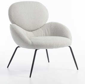 HR2045 Scaun Gri Boucle cu Bază Neagră