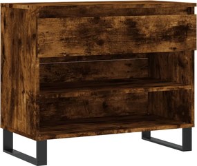vidaXL Pantofar, stejar fumuriu, 70x36x60 cm, lemn prelucrat
