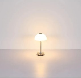 Globo 21953N - Lampă de masă LED reglabilă cu control tactil ULDIN LED/7W/230V 3000K crom mat