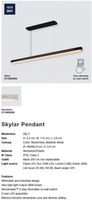 Lustra suspendata LED, design modern, 3-step MOODMAKER Skylar negru 2113003003 NL