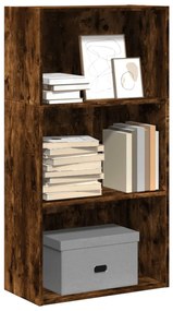 857903 vidaXL Bibliotecă, stejar fumuriu, 60x30x114 cm, lemn prelucrat