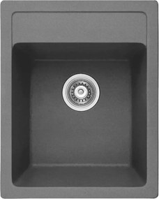 Chiuveta compozit Inter Ceramic finisaj granit gri 40x50 cm