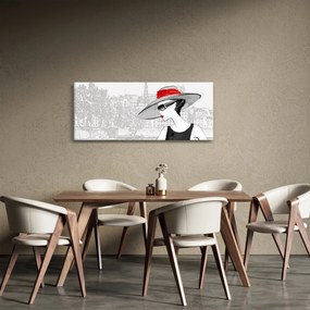 Tablou - Doamna la oraș (120x50 cm)