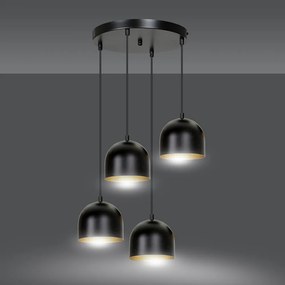 Suspensie Aero 4 Black / White 263/4 Emibig Lighting, Modern, E27, Polonia