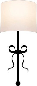 Aplica ASAF 6982, negru/alb, metal/material textil, 28x15x57 cm