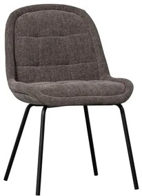 Scaune de dining gri 2 buc. din catifea Crate – WOOOD