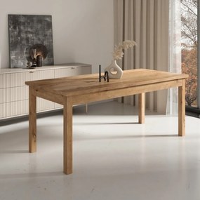Masă extensibilă Rhodes 81, ADRK Furniture (Culoare: Stejar)