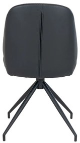 Scaun Monte Carlo rotativ din piele ecoblack