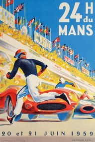 Poster 1959 24 Hours of Le Mans Race Poster