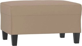 vidaXL Taburet, cappuccino, 70x55x41 cm, piele ecologică