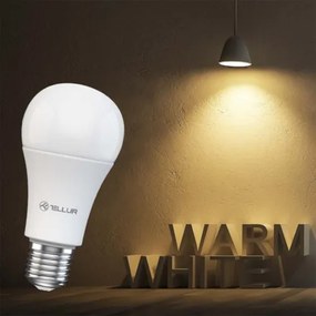 Bec Tellur WiFi Smart E27, 9 W, albă caldă