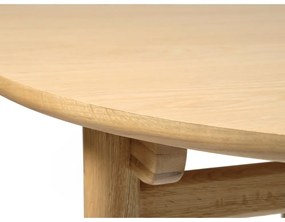 Masă de dining extensibilă cu aspect de lemn de stejar 100x190 cm Carno – Unique Furniture