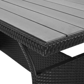 Deuba Set rattan Sedan - perne negre + albe