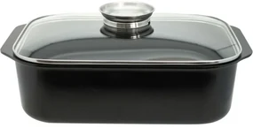 Elo 82840 Basic Tigaie cu capac din sticlă șimâner aromatic Raffinesse 40 x 26 cm
