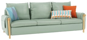 Canapea complet tapiţată 3 locuri, piele / piele ecologică neomint, LINSY