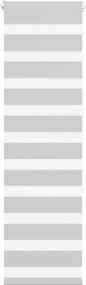vidaXL Jaluzea tip zebra gri deschis lățime țesătură 40,9 cm poliester