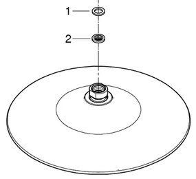 GROHE EUPHORIA 26456000 - Cap de duș Ø 260 mm, crom lucios