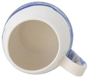 Cești albe/albastre 4 buc. din gresie 250 ml Lyre – Bloomingville