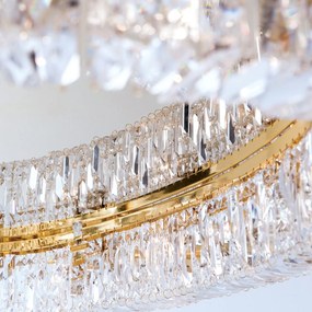 Lustra aplicata cristal Schöler design modern de lux Ring 24K 60cm gold plated