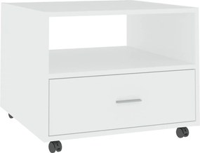 vidaXL Măsuță de cafea, alb, 55x55x40 cm, lemn prelucrat