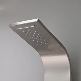 Panou de duș cu hidromasaj Alegro Silver, oțel inoxidabil