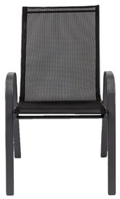 Scaun de grădină Como, negru