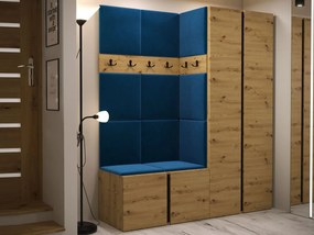 Mobilier Hol Timothy III (Stejar artisan + Stejar artisan + Negru) (Manila 26). 1059879