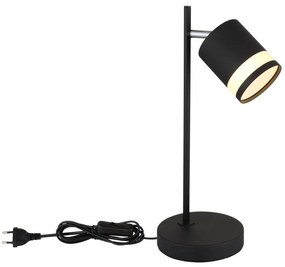 Lampa de masa cu Spot directionabil metal negru LUCERO