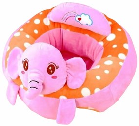 Fotoliu din plus pentru sezut, Pink Elephant, 60 cm, Roz, FPS-03