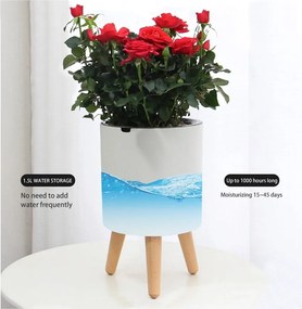 Ghiveci din plastic cu sistem de auto-irigare ø 19 cm Calla - Tomasucci