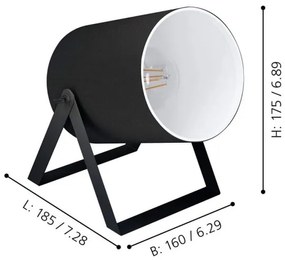 Eglo 99103 - Lampă de masă VILLABATE 1xE27/25W/230V