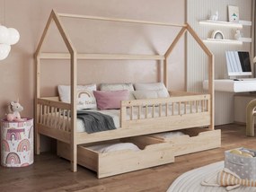 Pat pentru copii 80 cm Potako (Fag) (cu somieră) (cu sp. depozitare). Promo -17%. 1103324
