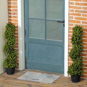 HOMCOM Set de 2 plante decorative, Plante artificiale în ghiveci, Plante artificiale pentru casă, interior, exterior, 90 cm, Verde | Aosom Romania