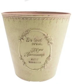 Recipient de ghiveci Paris, din plastic, verde deschis , 23,5x 22 cm