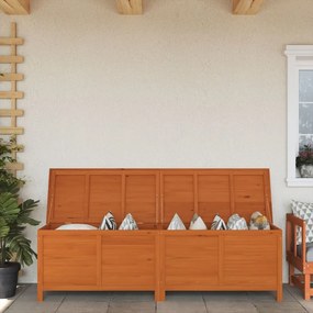 vidaXL Ladă depozitare grădină maro 198,5x50x56,5 cm lemn masiv brad