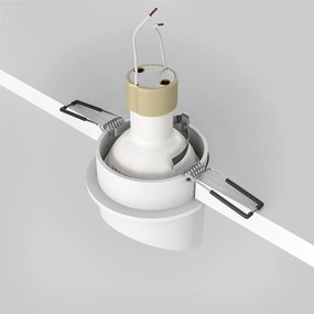 Spot incastrabil design modern Lipari alb, auriu