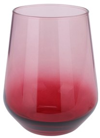 Pahar Passion din sticla, rosu, 425 ml
